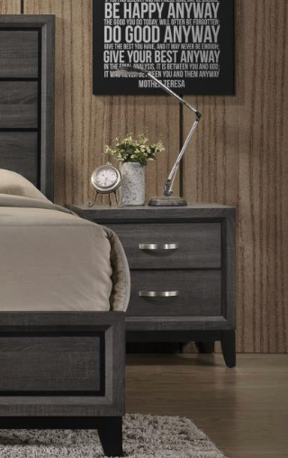 Eva Gray Nightstand BR310-92 Bedroom