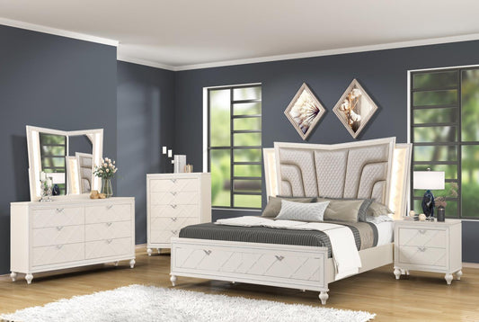 Grace Pearl White Dresser B500-1 Bedroom