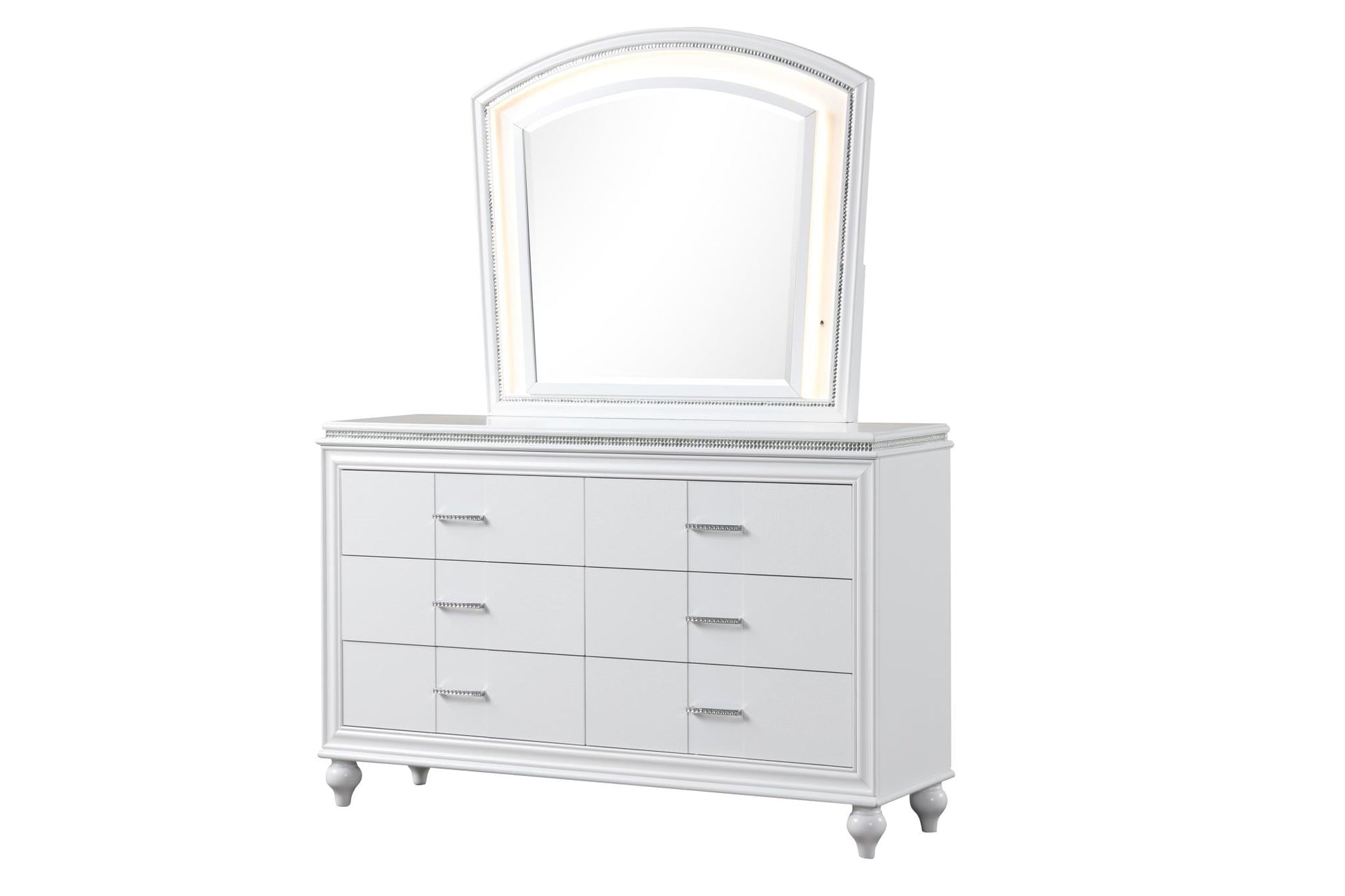 Sally White Mirror with Led B520-2 Bedroom