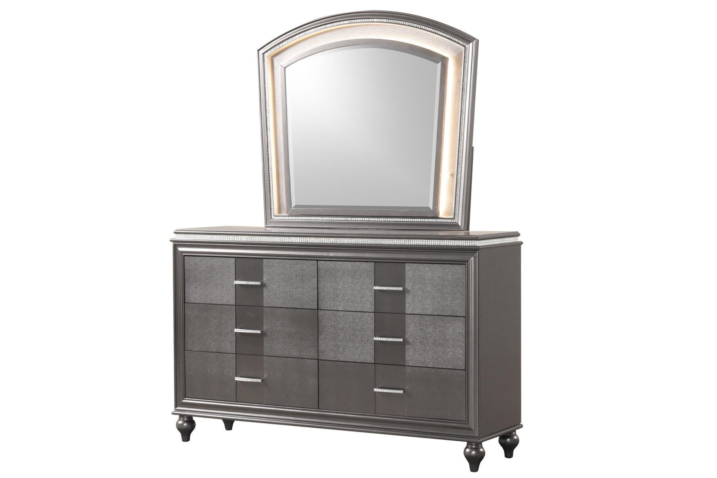 Sally Copper Mirror with Led Lights B525-2 Bedroom