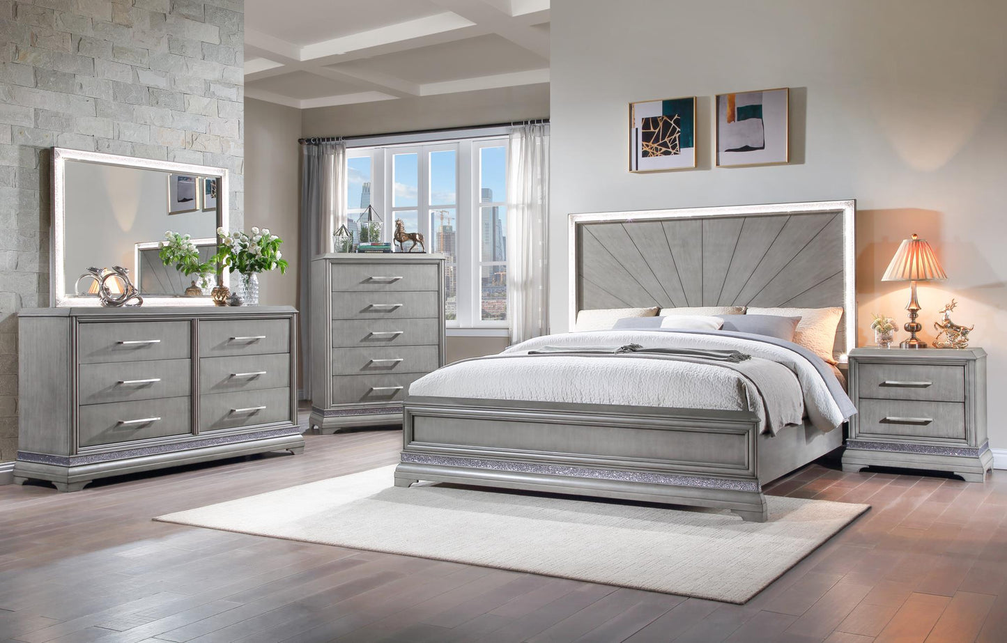 Jordan Gray Dresser B545-1 Bedroom