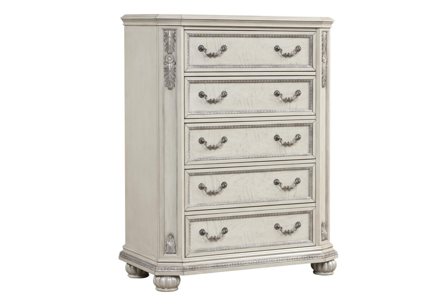 Arizona Antique White Chest B570-5 Bedroom