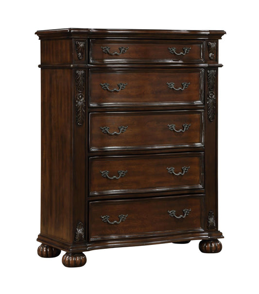 Atlas Brown Drawer Chest B580-5 Bedroom