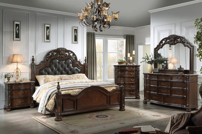 Atlas Brown 3 PC (King Bed, Dresser, Mirror) Bedroom Set B580-King-3PC