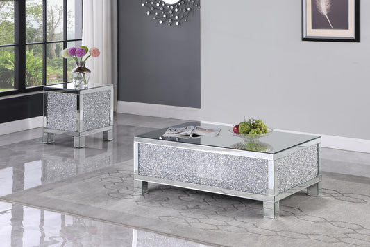 Delmere Silver End Table CF006 Mirror Furniture