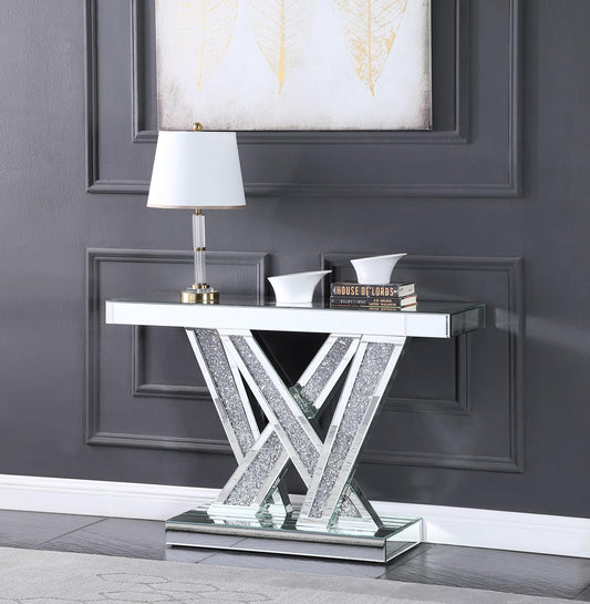 Delmere Silver Console Table CS015 Mirror Furniture