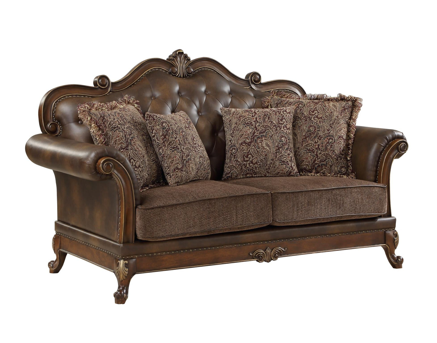 Harden Brown Loveseat L200-2 Living Room