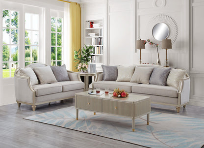 Amiri Beige 2 PC  (Sofa and Loveseat) Living Room Set L310-BGE-2PC