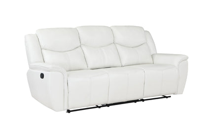 Eric White 3 PC  (Reclining Sofa and Loveseat and Chair) Living Room Set L406-WHT-3PC