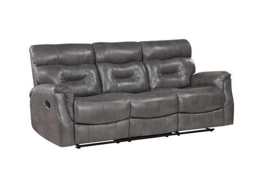 Andres Gray Reclining Sofa L411-3 Living Room