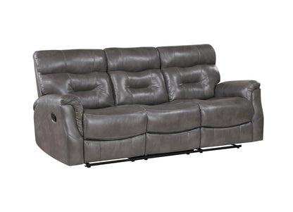 Andres Gray 3 PC  (Reclining Sofa and Loveseat and Chair) Living Room Set L411-GY-3PC