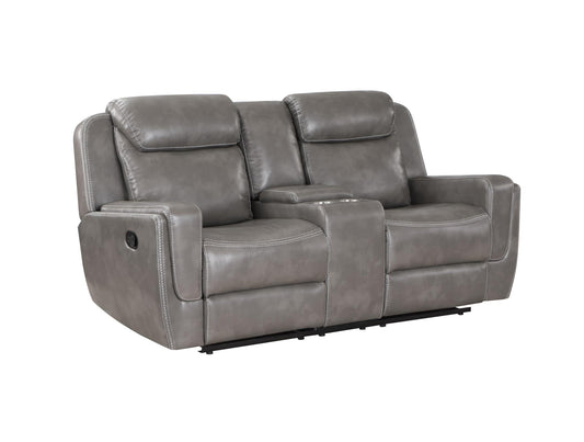 Aspen Gray Reclining Loveseat L415-2 Living Room