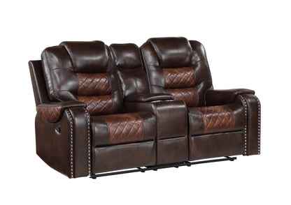 Harlow Brown 2 PC  (Sofa and Loveseat) Living Room Set L421-BWN-2PC