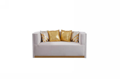 Noah White Loveseat L610-2 Living Room