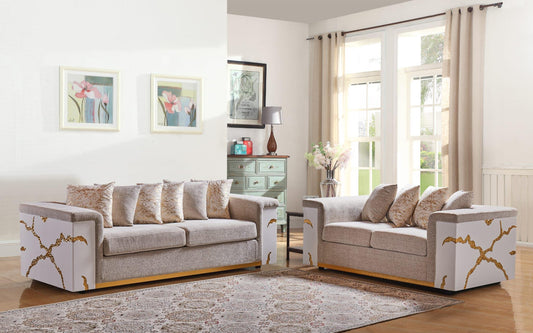 Benjamin Beige Sofa L615-3 Living Room