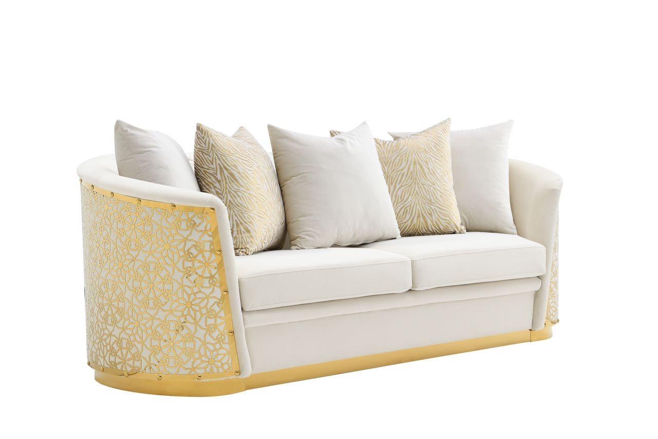 Luciana Cream Sofa L810-3 Living Room