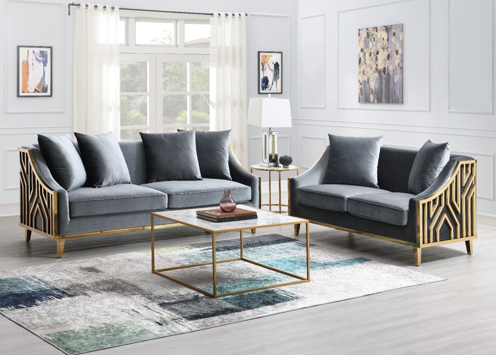 Stillo Gray Sofa L822-3 Living Room