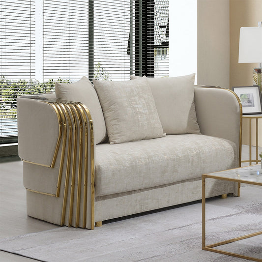 Alonso Cream Loveseat L832-2 Living Room