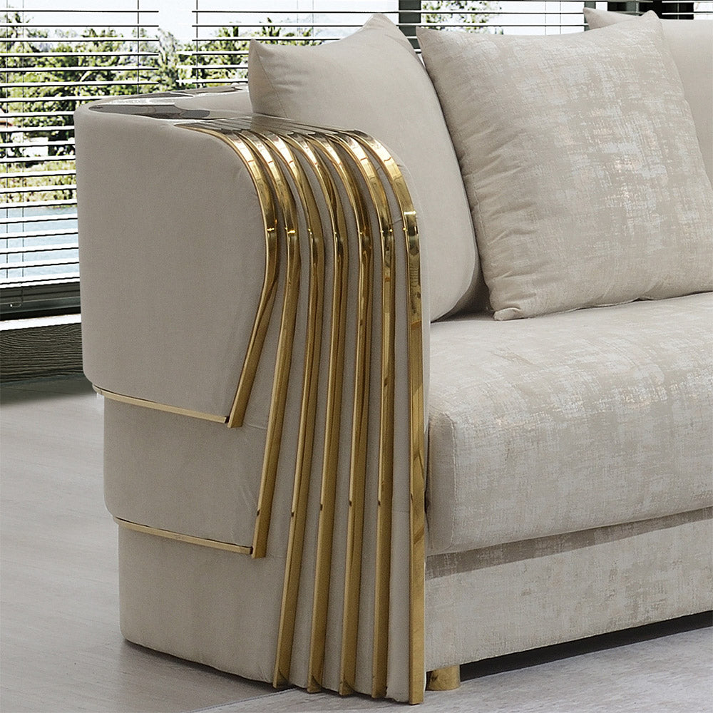 Alonso Cream Loveseat L832-2 Living Room