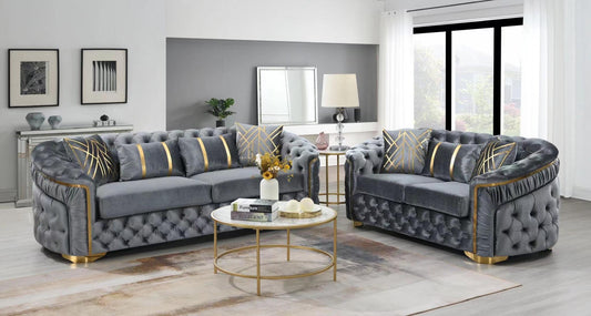 Queen Gray Loveseat L852-2 Living Room