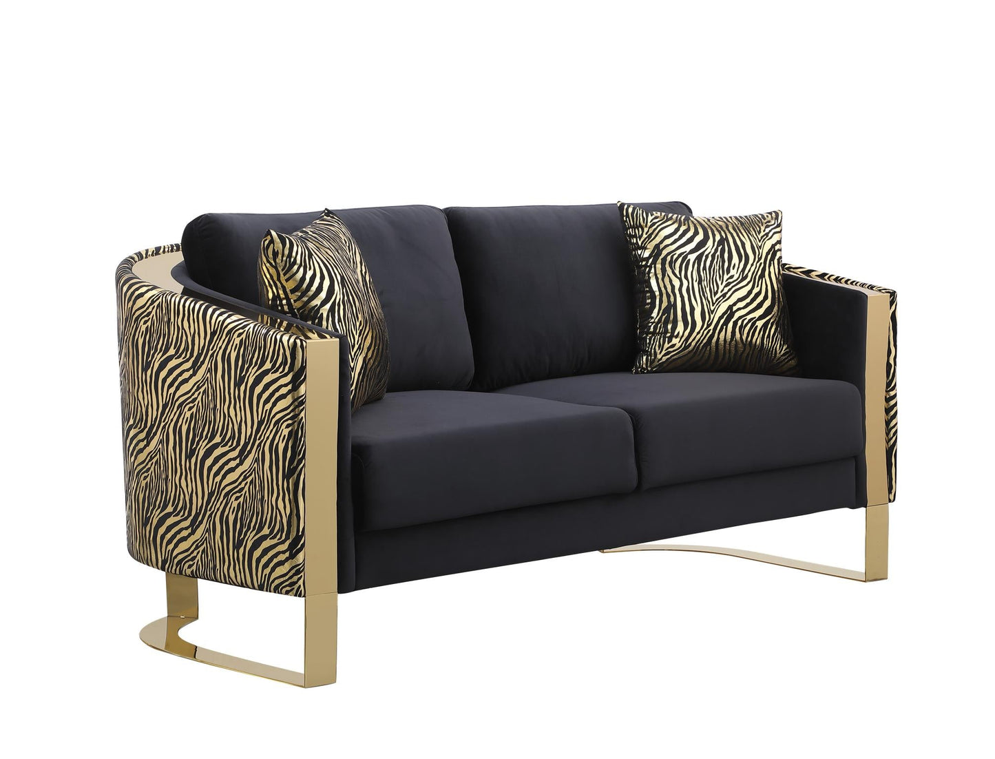 Lennon Black Loveseat L861-2 Living Room