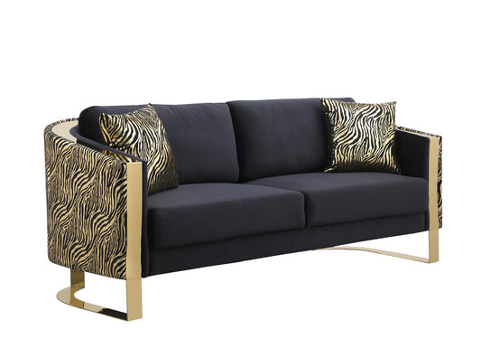 Lennon Black Sofa L861-3 Living Room