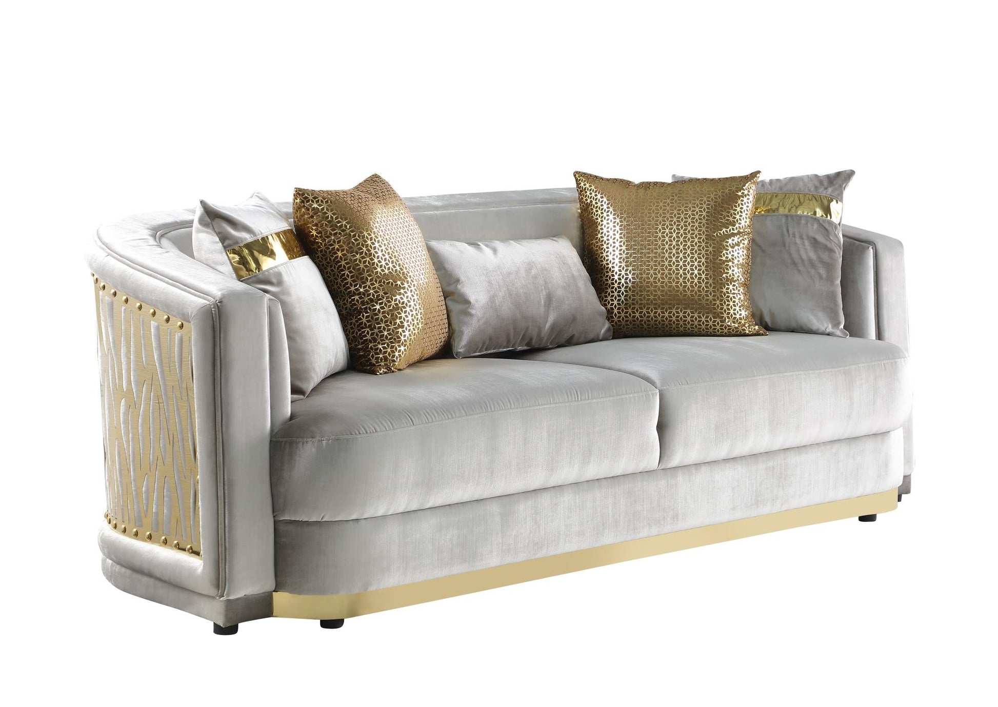 Quinn Silver Sofa L865-3 Living Room